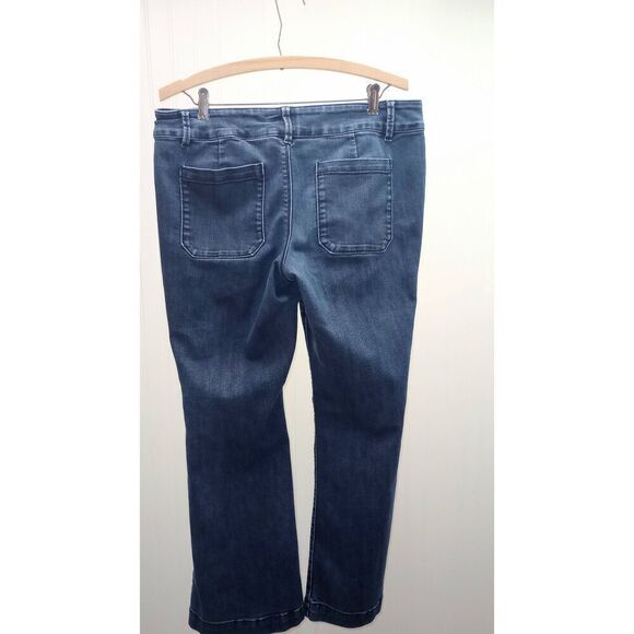 Old Navy denim high rise straight leg wow jeans size 14 short, petite - Picture 2 of 5